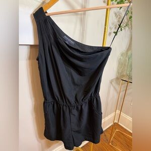 Banana Republic Black one shoulder romper